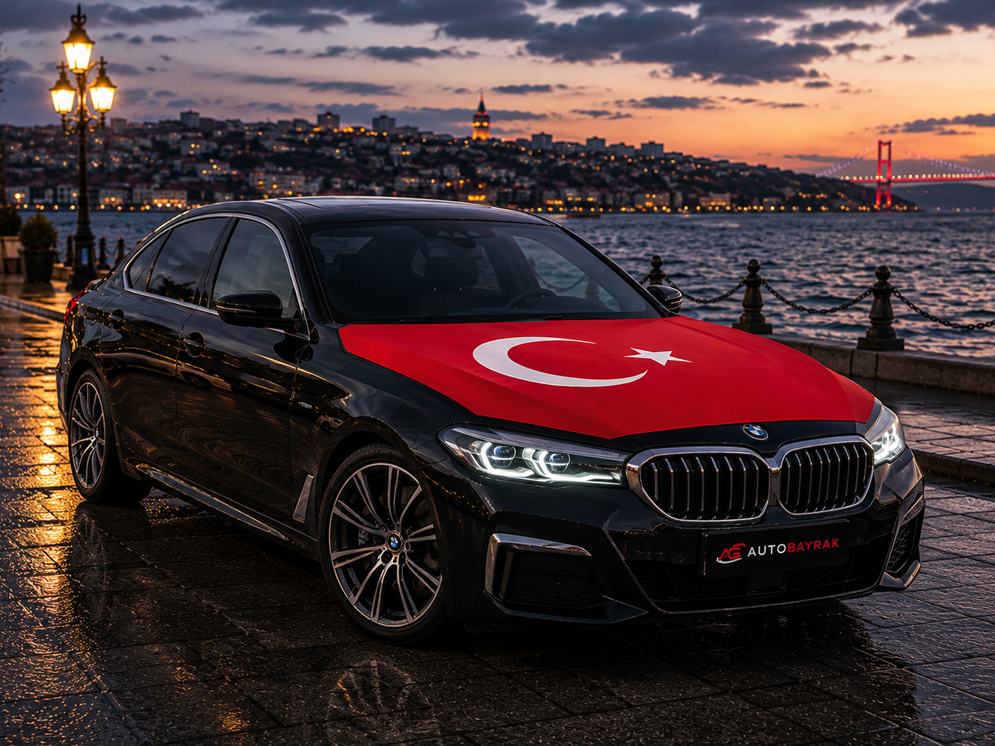 LASTİKLİ ARAÇ KAPUT BAYRAĞI